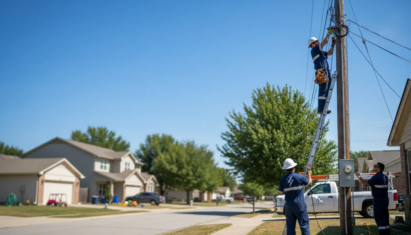 Residential electrician providing installation services in Lockwood, CA
